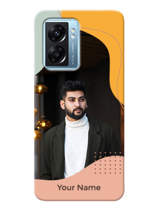 Custom Oppo K10 5G Custom Phone Cases: Tri-coloured overlay design