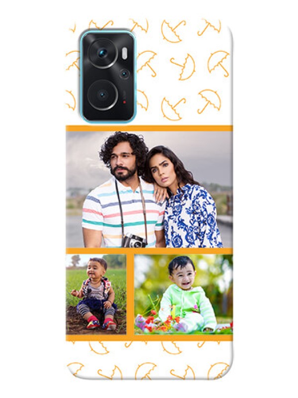 Custom Oppo K10 Personalised Phone Cases: Yellow Pattern Design