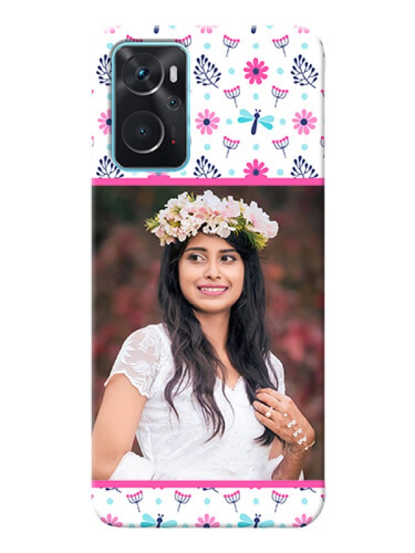 Custom Oppo K10 Mobile Covers: Colorful Flower Design