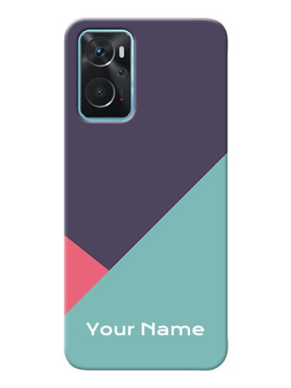 Custom Oppo K10 Custom Phone Cases: Tri Color abstract Design