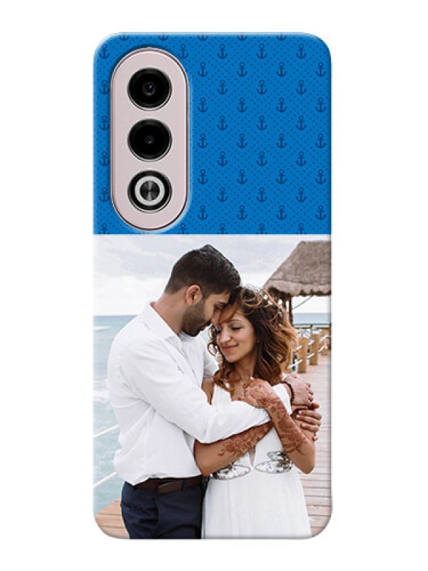 Custom Oppo K12x 5G Mobile Phone Covers: Blue Anchors Design