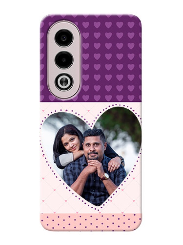 Custom Oppo K12x 5G Mobile Back Covers: Violet Love Dots Design