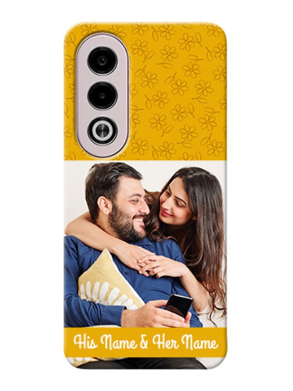 Custom Oppo K12x 5G mobile phone covers: Yellow Floral Design