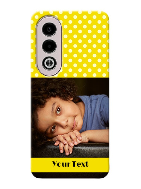Custom Oppo K12x 5G Custom Mobile Covers: Bright Yellow Case Design