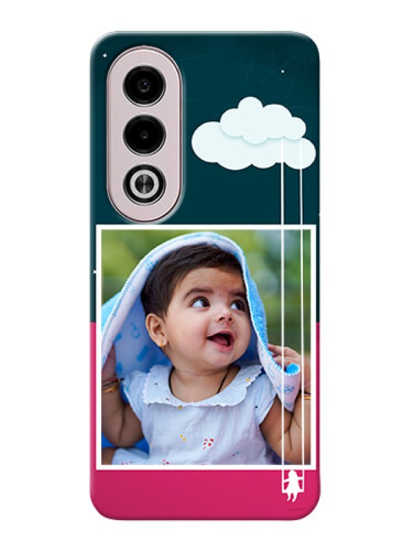 Custom Oppo K12x 5G custom phone covers: Cute Girl with Cloud Design