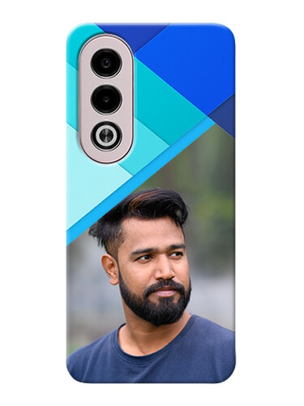 Custom Oppo K12x 5G Phone Cases Online: Blue Abstract Cover Design