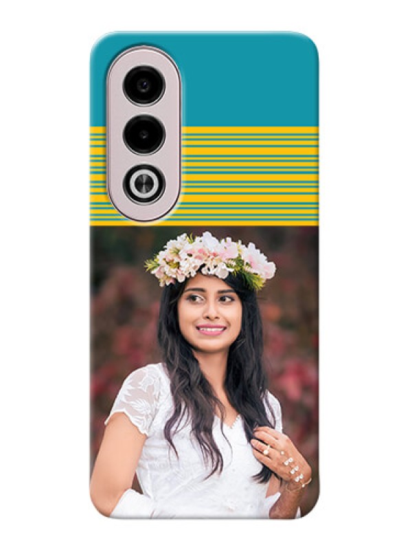 Custom Oppo K12x 5G personalized phone covers: Yellow And Blue Design