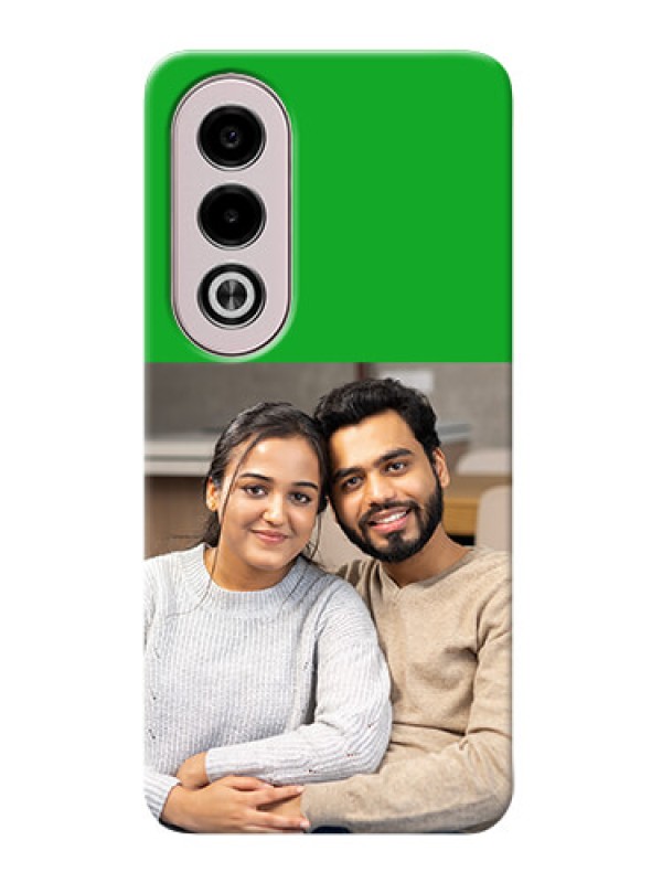 Custom Oppo K12x 5G Personalised mobile covers: Green Pattern Design