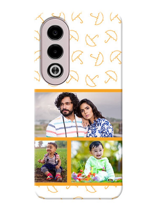 Custom Oppo K12x 5G Personalised Phone Cases: Yellow Pattern Design