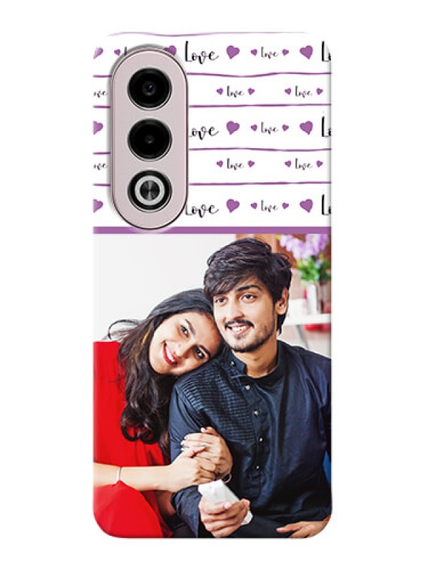 Custom Oppo K12x 5G Mobile Back Covers: Couples Heart Design