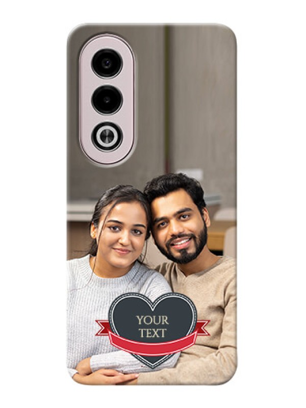 Custom Oppo K12x 5G mobile back covers online: Just Married Couple Design