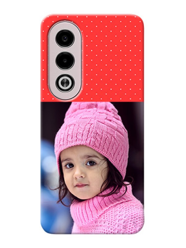 Custom Oppo K12x 5G personalised phone covers: Red Pattern Design