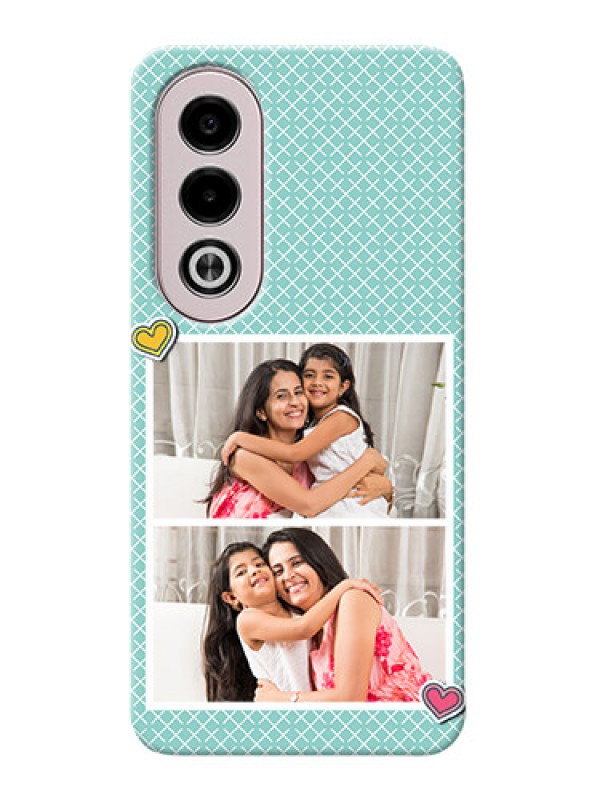 Custom Oppo K12x 5G Custom Phone Cases: 2 Image Holder with Pattern Design