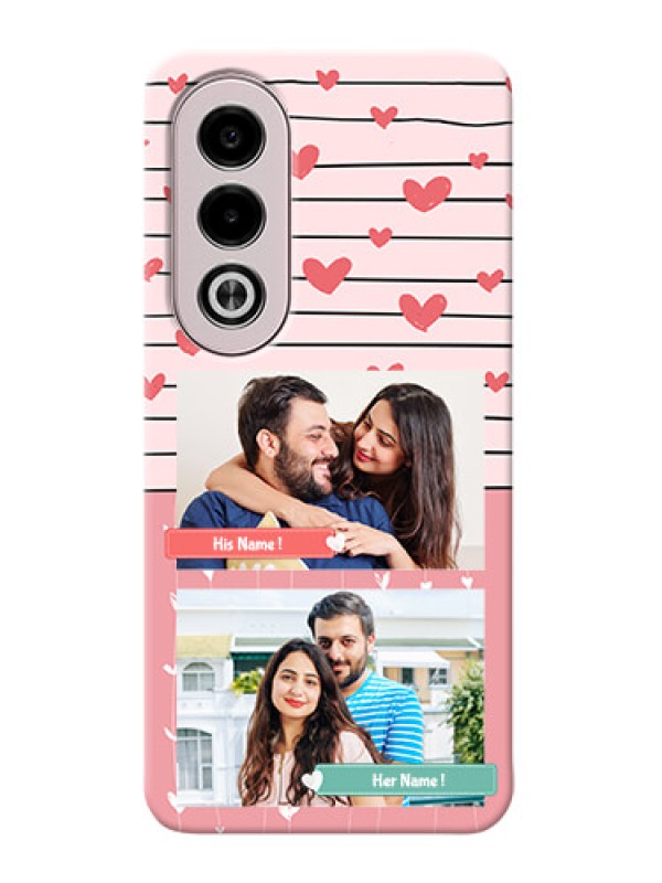 Custom Oppo K12x 5G custom mobile covers: Photo with Heart Design