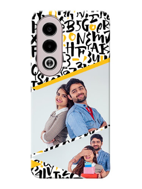 Custom Oppo K12x 5G Phone Back Covers: Letters Pattern Design