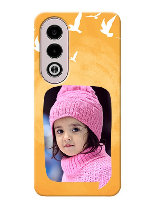 Custom Oppo K12x 5G Phone Covers: Water Color Design with Bird Icons