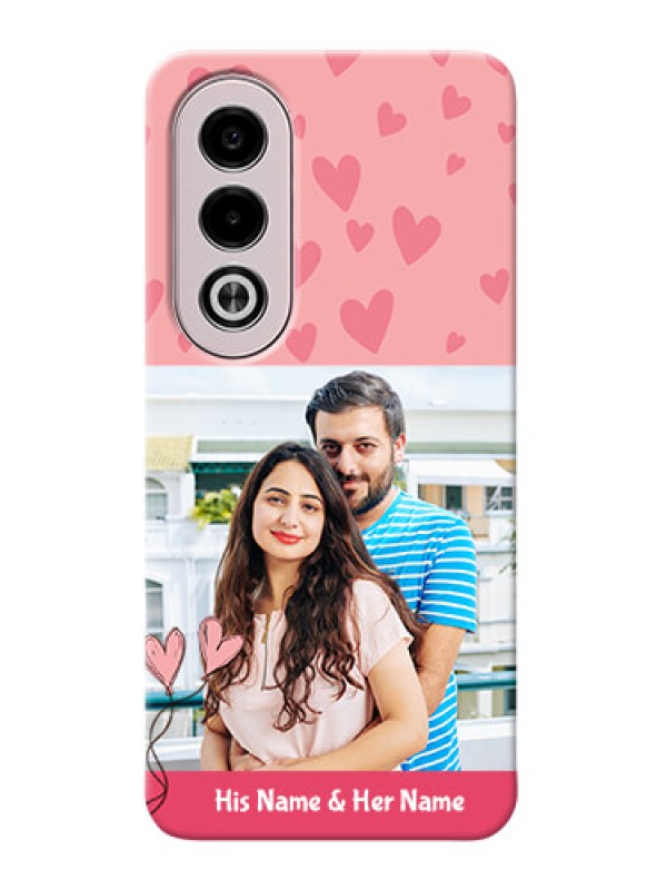 Custom Oppo K12x 5G phone back covers: Love Design Peach Color