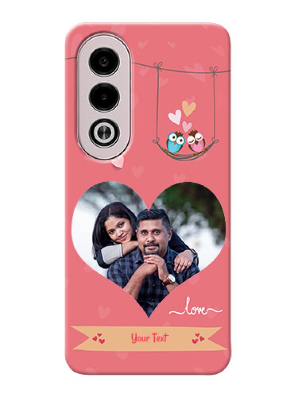 Custom Oppo K12x 5G custom phone covers: Peach Color Love Design