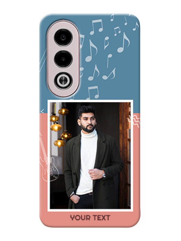 Custom Oppo K12x 5G Phone Back Covers with Color Musical Note Design