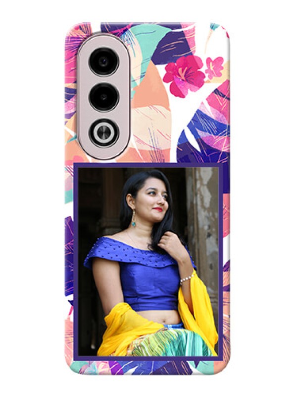 Custom Oppo K12x 5G Personalised Phone Cases: Abstract Floral Design