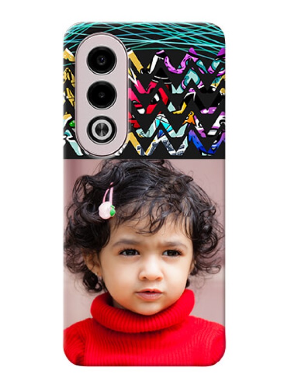 Custom Oppo K12x 5G personalized phone covers: Neon Abstract Design