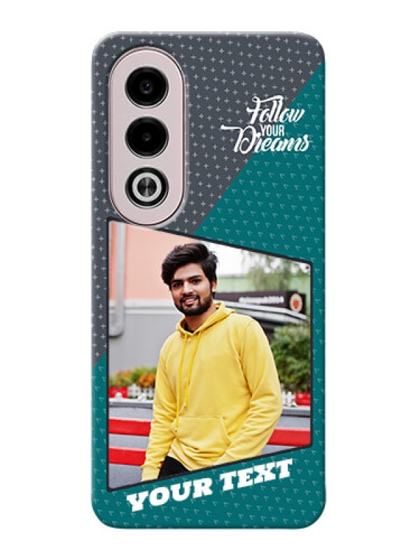 Custom Oppo K12x 5G Back Covers: Background Pattern Design with Quote