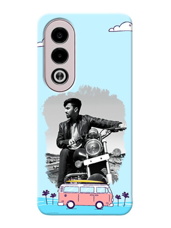 Custom Oppo K12x 5G Mobile Covers Online: Travel And Adventure Design