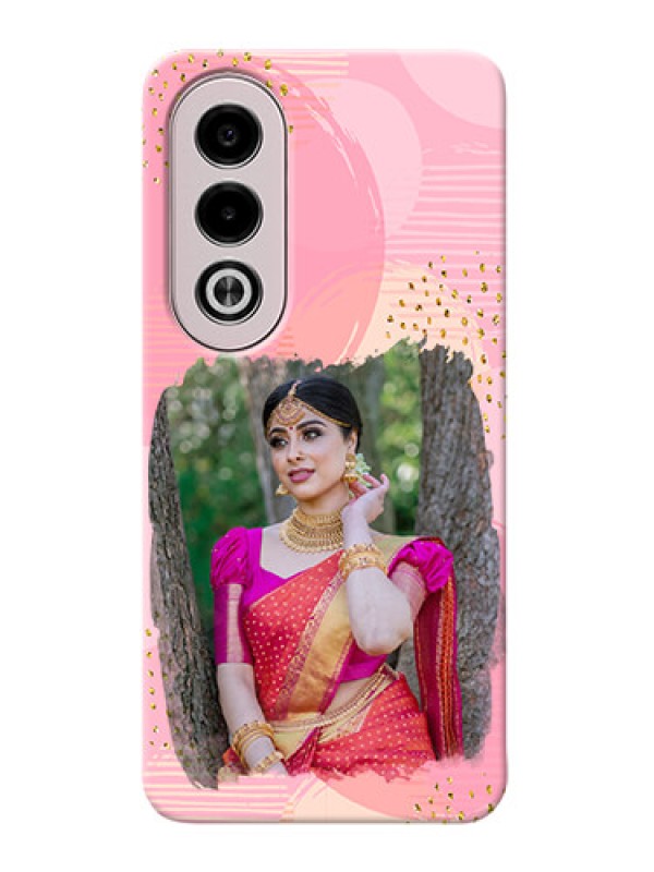 Custom Oppo K12x 5G Phone Covers for Girls: Gold Glitter Splash Design