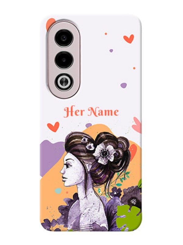 Custom Oppo K12x 5G Personalized Phone Case with Woman And Nature Design