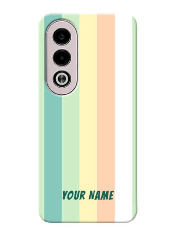 Custom Oppo K12x 5G Photo Printing on Case with Multicolour Stripes Design