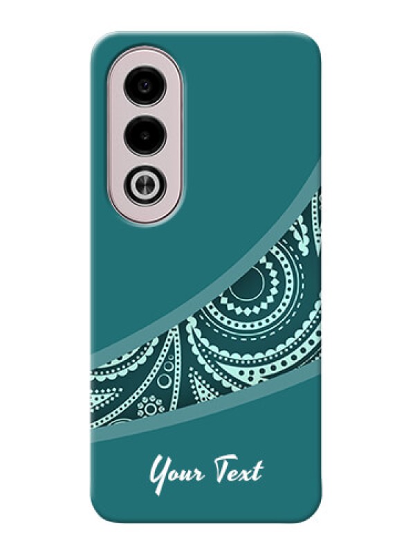 Custom Oppo K12x 5G Photo Printing on Case with semi visible floral Design