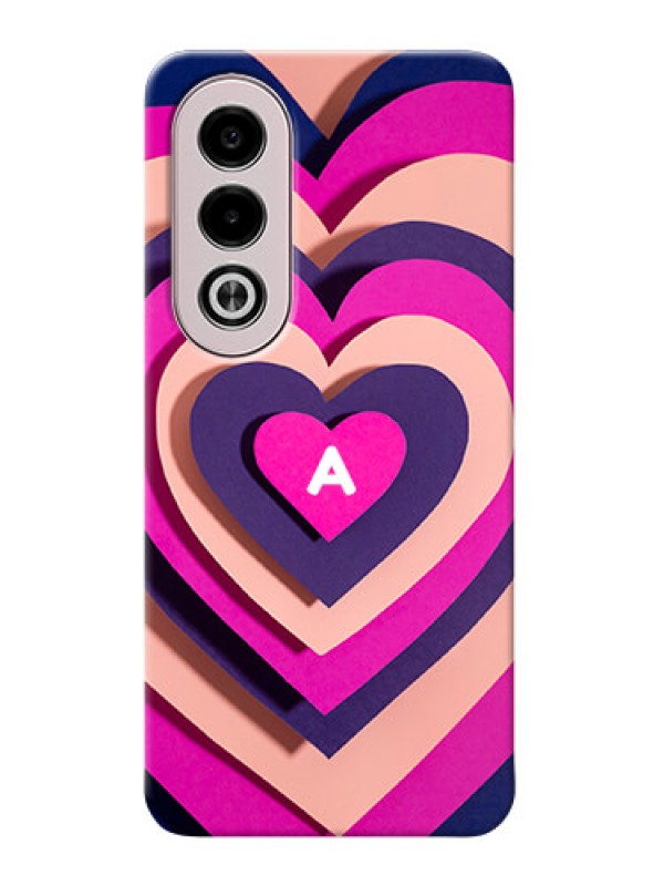 Custom Oppo K12x 5G Custom Mobile Case with Cute Heart Pattern Design