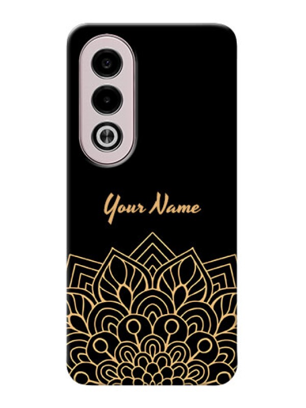 Custom Oppo K12x 5G Custom Phone Case with Golden mandala Design