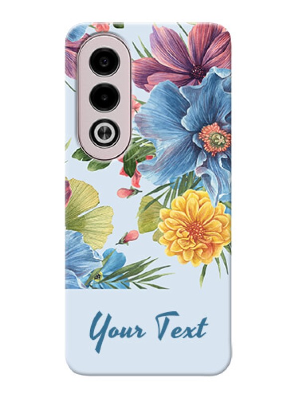 Custom Oppo K12x 5G Custom Mobile Case with Stunning Watercolored Flowers Painting Design