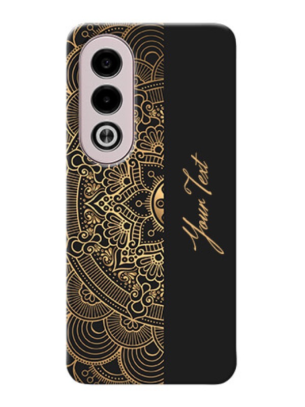 Custom Oppo K12x 5G Photo Printing on Case with Mandala art with custom text Design