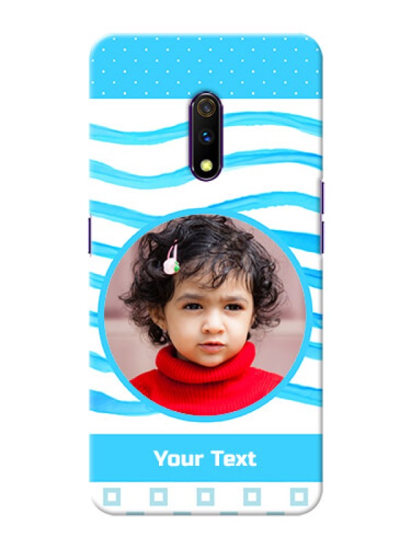 Custom Oppo K3 phone back covers: Simple Blue Case Design