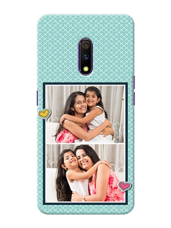Custom Oppo K3 Custom Phone Cases: 2 Image Holder with Pattern Design
