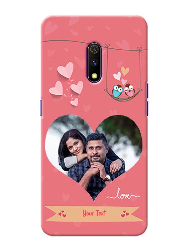 Custom Oppo K3 custom phone covers: Peach Color Love Design 