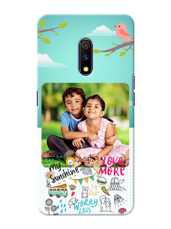 Custom Oppo K3 phone cases online: Doodle love Design