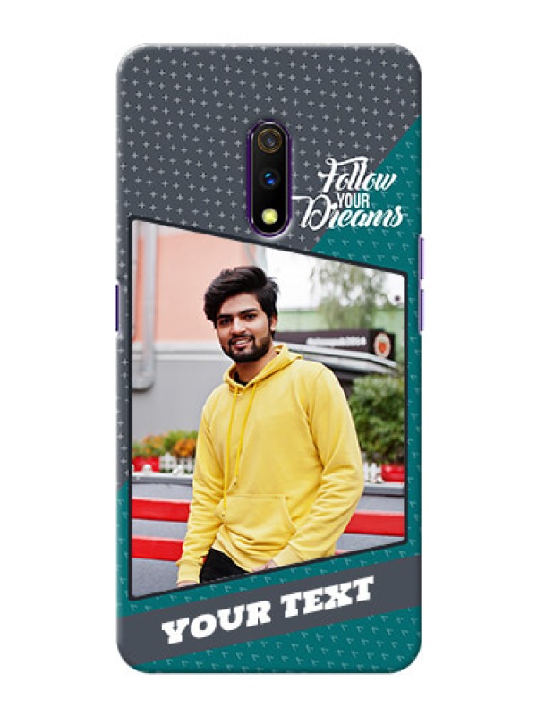 Custom Oppo K3 Back Covers: Background Pattern Design with Quote
