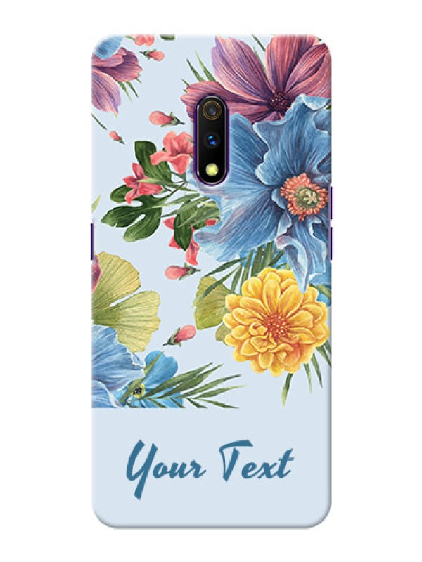 Custom Oppo K3 Custom Phone Cases: Stunning Watercolored Flowers Painting Design