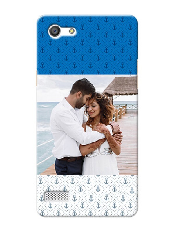 Custom Oppo Neo 7 Blue Anchors Mobile Case Design
