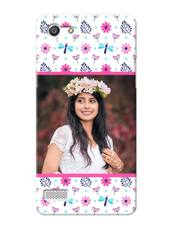 Custom Oppo Neo 7 Colourful Flowers Mobile Cover Design