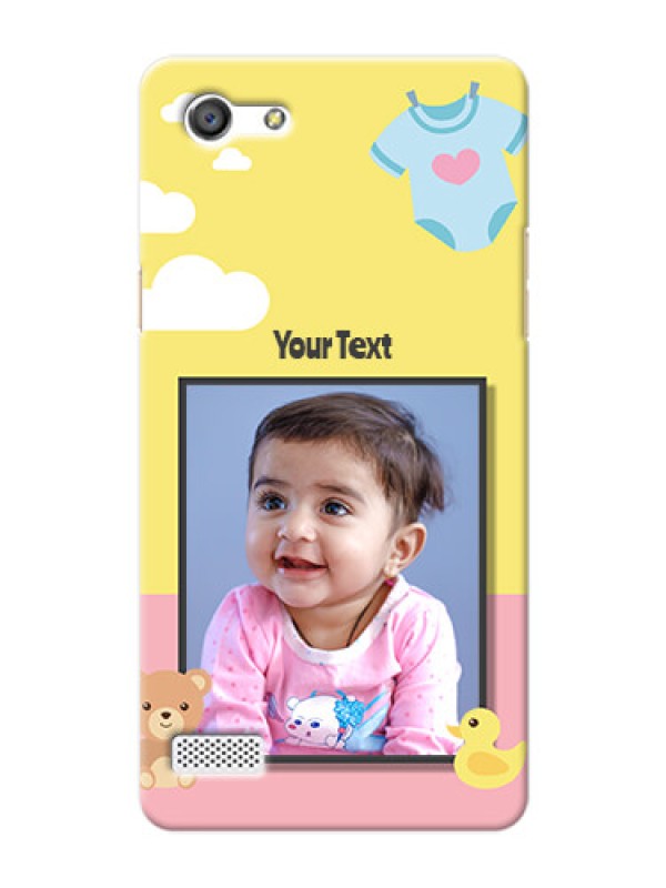 Custom Oppo Neo 7 kids frame with 2 colour design with toys Design