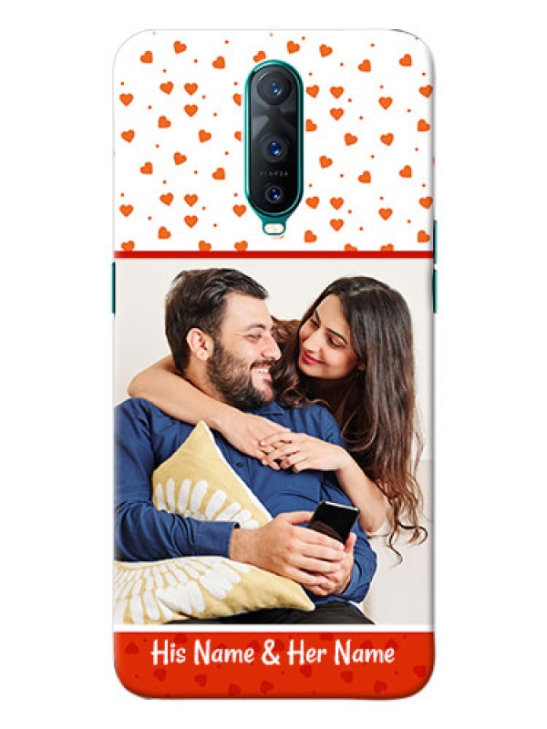 Custom Oppo R17 Pro Phone Back Covers: Orange Love Symbol Design