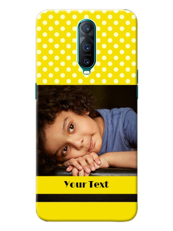 Custom Oppo R17 Pro Custom Mobile Covers: Bright Yellow Case Design