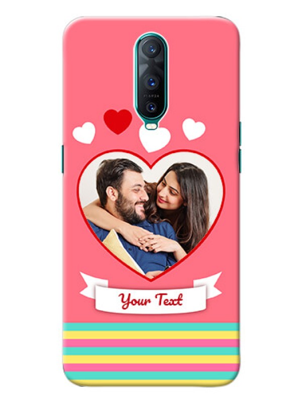 Custom Oppo R17 Pro Personalised mobile covers: Love Doodle Design