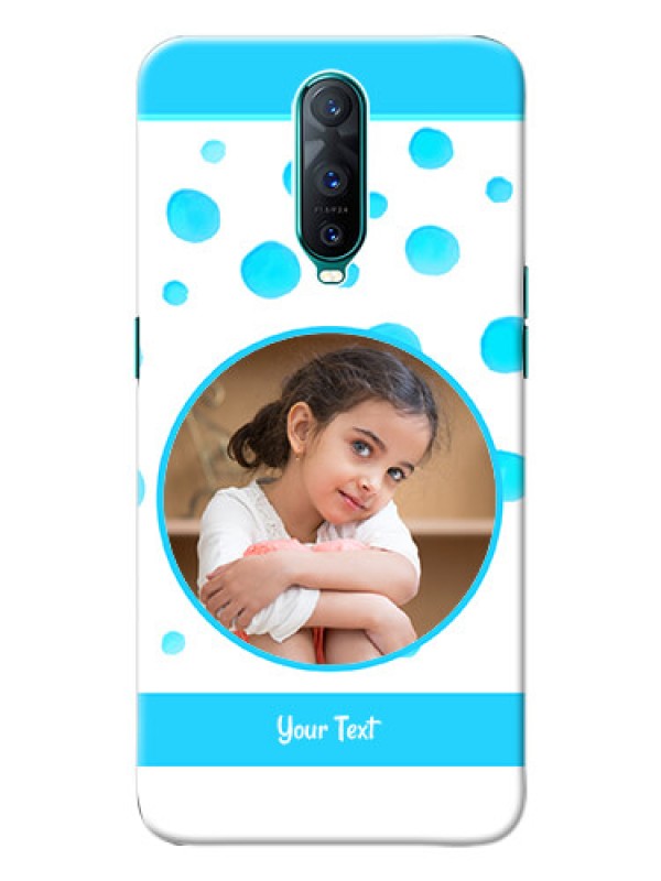 Custom Oppo R17 Pro Custom Phone Covers: Blue Bubbles Pattern Design