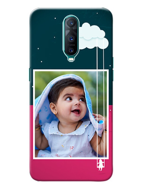 Custom Oppo R17 Pro custom phone covers: Cute Girl with Cloud Design