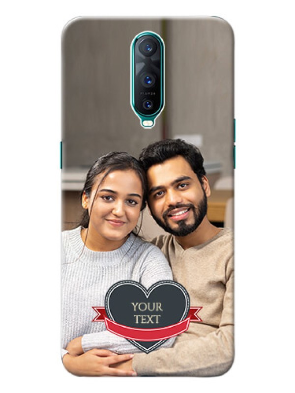 Custom Oppo R17 Pro mobile back covers online: Just Married Couple Design